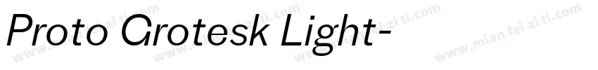 Proto Grotesk Light字体转换